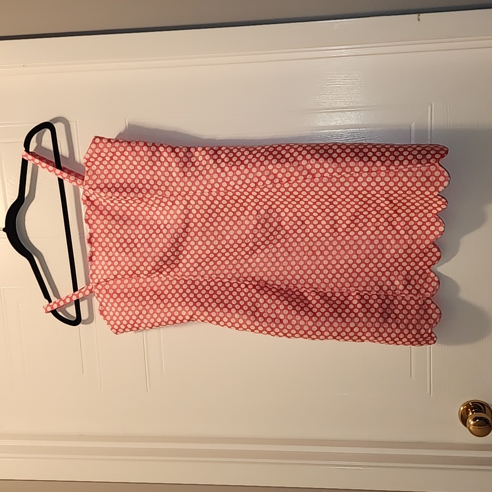 White and Pink Tailored fit Polka-dot